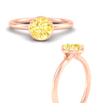 Load image into Gallery viewer, round-cut-collet-set-solitaire-vivid-yellow-engagement-ring-in-rose-gold-fdenr11593rogvyellowangle3-nl-rg.jpg