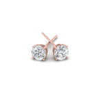 Load image into Gallery viewer, 0.25 To 5 Carat Lab Diamond Round Stud Earring 14K Gold
