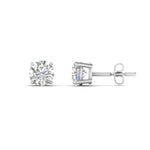 Load image into Gallery viewer, 0.25 To 5 Carat Lab Diamond Round Stud Earring 14K Gold
