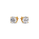 Load image into Gallery viewer, round-cut-diamond-earring-3-carat-in-yellow-gold-FDEAR-10411RO-3.00CT-NL-YG_1200x1200.jpg?v=1771303135