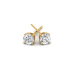 Load image into Gallery viewer, 0.25 To 5 Carat Lab Diamond Round Stud Earring 14K Gold
