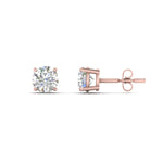 Load image into Gallery viewer, 0.25 To 5 Carat Lab Diamond Round Stud Earring 14K Gold
