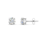 Load image into Gallery viewer, 0.25 To 5 Carat Lab Diamond Round Stud Earring 14K Gold
