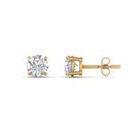 Load image into Gallery viewer, 0.25 To 5 Carat Lab Diamond Round Stud Earring 14K Gold
