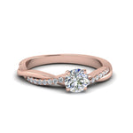 Load image into Gallery viewer, Lab Diamond Infinity Style Engagement Ring 14K Gold
