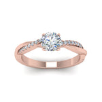 Load image into Gallery viewer, Lab Diamond Infinity Style Engagement Ring 14K Gold
