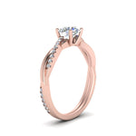 Load image into Gallery viewer, Lab Diamond Infinity Style Engagement Ring 14K Gold

