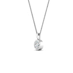 Load image into Gallery viewer, 0.25 Ctw To 5 Ctw Round Lab Diamond Bezel Solitaire Pendant For Women 14K Gold
