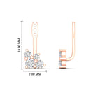 Load image into Gallery viewer, Fancy Color Round Diamond Cluster Earring Jackets for Studs