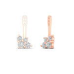 Load image into Gallery viewer, Fancy Color Round Diamond Cluster Earring Jackets for Studs