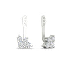 Load image into Gallery viewer, Fancy Color Round Diamond Cluster Earring Jackets for Studs
