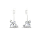 Load image into Gallery viewer, Fancy Color Round Diamond Cluster Earring Jackets for Studs