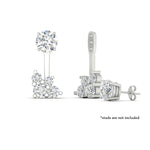 Load image into Gallery viewer, Fancy Color Round Diamond Cluster Earring Jackets for Studs