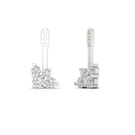 Load image into Gallery viewer, Fancy Color Round Diamond Cluster Earring Jackets for Studs