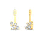 Load image into Gallery viewer, Fancy Color Round Diamond Cluster Earring Jackets for Studs