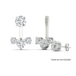 Load image into Gallery viewer, Lab Fancy Colored Round Diamond Tree Earring Jackets
