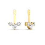 Load image into Gallery viewer, Lab Fancy Colored Round Diamond Tree Earring Jackets