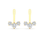 Load image into Gallery viewer, Lab Fancy Colored Round Diamond Tree Earring Jackets