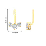 Load image into Gallery viewer, Lab Fancy Colored Round Diamond Tree Earring Jackets