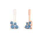 Load image into Gallery viewer, Fancy Color Round Diamond Cluster Earring Jackets for Studs