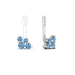 Load image into Gallery viewer, Fancy Color Round Diamond Cluster Earring Jackets for Studs