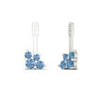 Load image into Gallery viewer, Fancy Color Round Diamond Cluster Earring Jackets for Studs