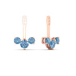 Load image into Gallery viewer, Lab Fancy Colored Round Diamond Tree Earring Jackets