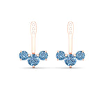 Load image into Gallery viewer, Lab Fancy Colored Round Diamond Tree Earring Jackets