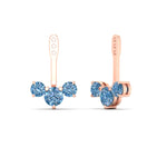 Load image into Gallery viewer, Lab Fancy Colored Round Diamond Tree Earring Jackets