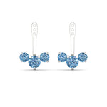 Load image into Gallery viewer, Lab Fancy Colored Round Diamond Tree Earring Jackets