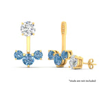 Load image into Gallery viewer, Lab Fancy Colored Round Diamond Tree Earring Jackets