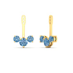 Load image into Gallery viewer, Lab Fancy Colored Round Diamond Tree Earring Jackets