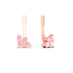 Load image into Gallery viewer, Fancy Color Round Diamond Cluster Earring Jackets for Studs