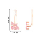 Load image into Gallery viewer, Fancy Color Round Diamond Cluster Earring Jackets for Studs