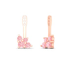 Load image into Gallery viewer, Fancy Color Round Diamond Cluster Earring Jackets for Studs