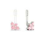 Load image into Gallery viewer, Fancy Color Round Diamond Cluster Earring Jackets for Studs