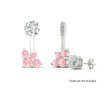 Load image into Gallery viewer, Fancy Color Round Diamond Cluster Earring Jackets for Studs
