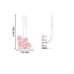 Load image into Gallery viewer, Fancy Color Round Diamond Cluster Earring Jackets for Studs