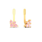 Load image into Gallery viewer, Fancy Color Round Diamond Cluster Earring Jackets for Studs