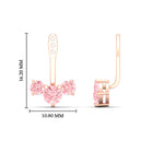 Load image into Gallery viewer, Lab Fancy Colored Round Diamond Tree Earring Jackets