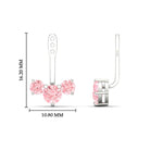 Load image into Gallery viewer, Lab Fancy Colored Round Diamond Tree Earring Jackets
