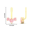 Load image into Gallery viewer, Lab Fancy Colored Round Diamond Tree Earring Jackets