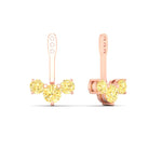Load image into Gallery viewer, Lab Fancy Colored Round Diamond Tree Earring Jackets