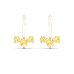 Load image into Gallery viewer, Lab Fancy Colored Round Diamond Tree Earring Jackets