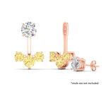 Load image into Gallery viewer, Lab Fancy Colored Round Diamond Tree Earring Jackets