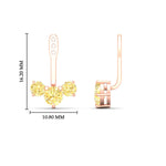 Load image into Gallery viewer, Lab Fancy Colored Round Diamond Tree Earring Jackets