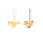 Load image into Gallery viewer, Lab Fancy Colored Round Diamond Tree Earring Jackets