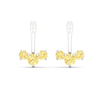 Load image into Gallery viewer, Lab Fancy Colored Round Diamond Tree Earring Jackets