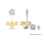 Load image into Gallery viewer, Lab Fancy Colored Round Diamond Tree Earring Jackets