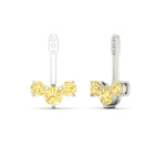 Load image into Gallery viewer, Lab Fancy Colored Round Diamond Tree Earring Jackets
